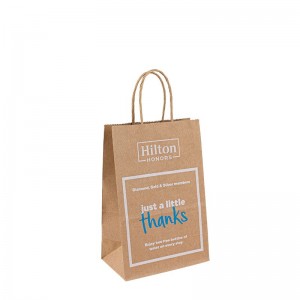 Factory Prijs Aangepaste recyclebare Kraft White Paper Bag met touwhendel met logo Accepteren Custom
